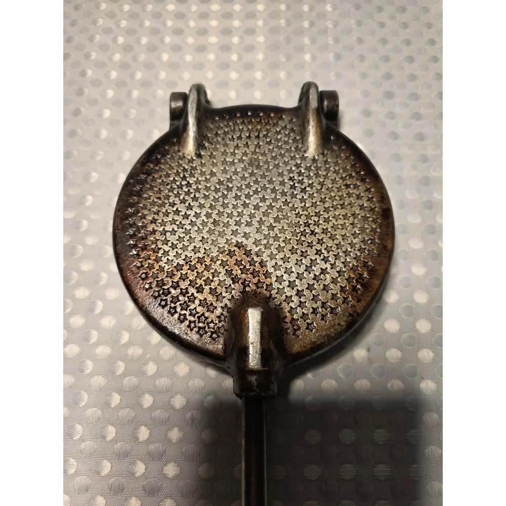 Vitantonio No 5 Pizzelle Iron Vintage Manual Stovetop Italian Cookie Maker Wood